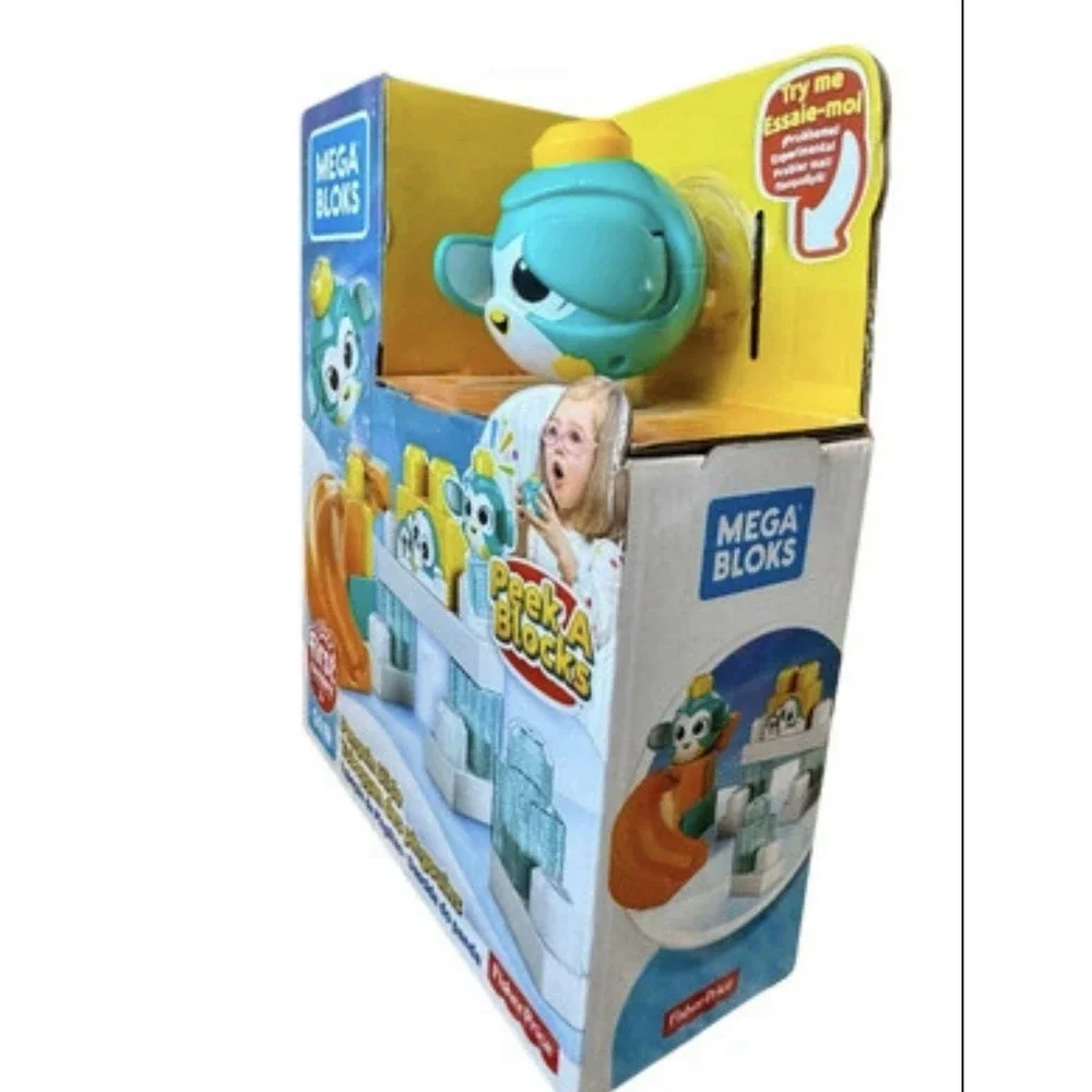Mega Bloks Peek A Blocks Penguin Slide‎ Building Set (14 Pieces)